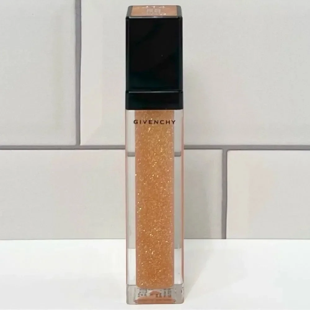 Givenchy 414 Glitter Orange Crystal Pop Gloss Lipgloss